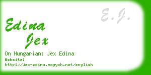 edina jex business card